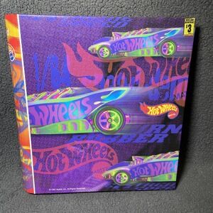 VTG Mead Organizer 3 Ring Binder Vintage Hot Wheels With‎ Notebook 1997 NEW